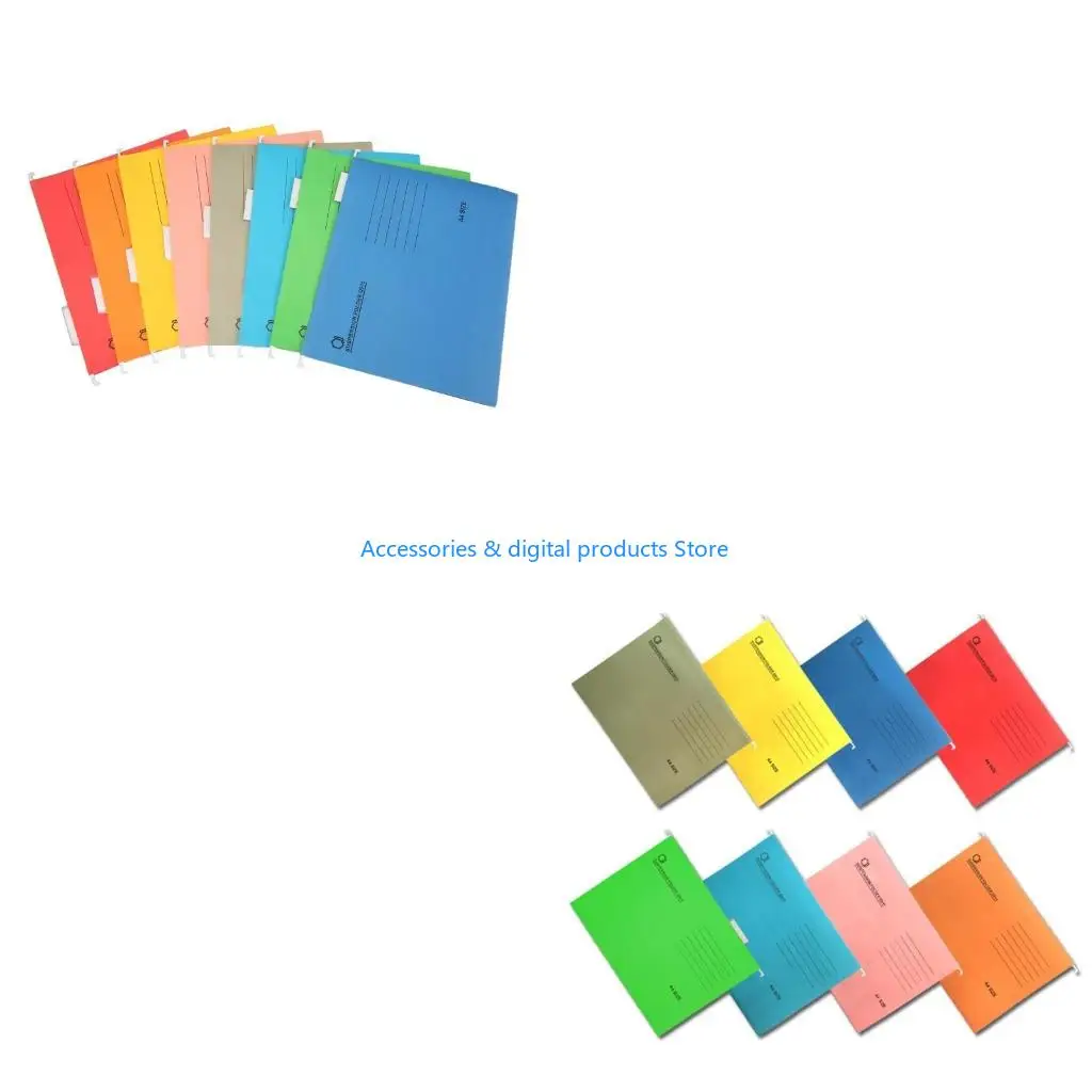 

77JD 8Pcs Filing Cabinet Folder Letter Size Suspension Files with Tabs