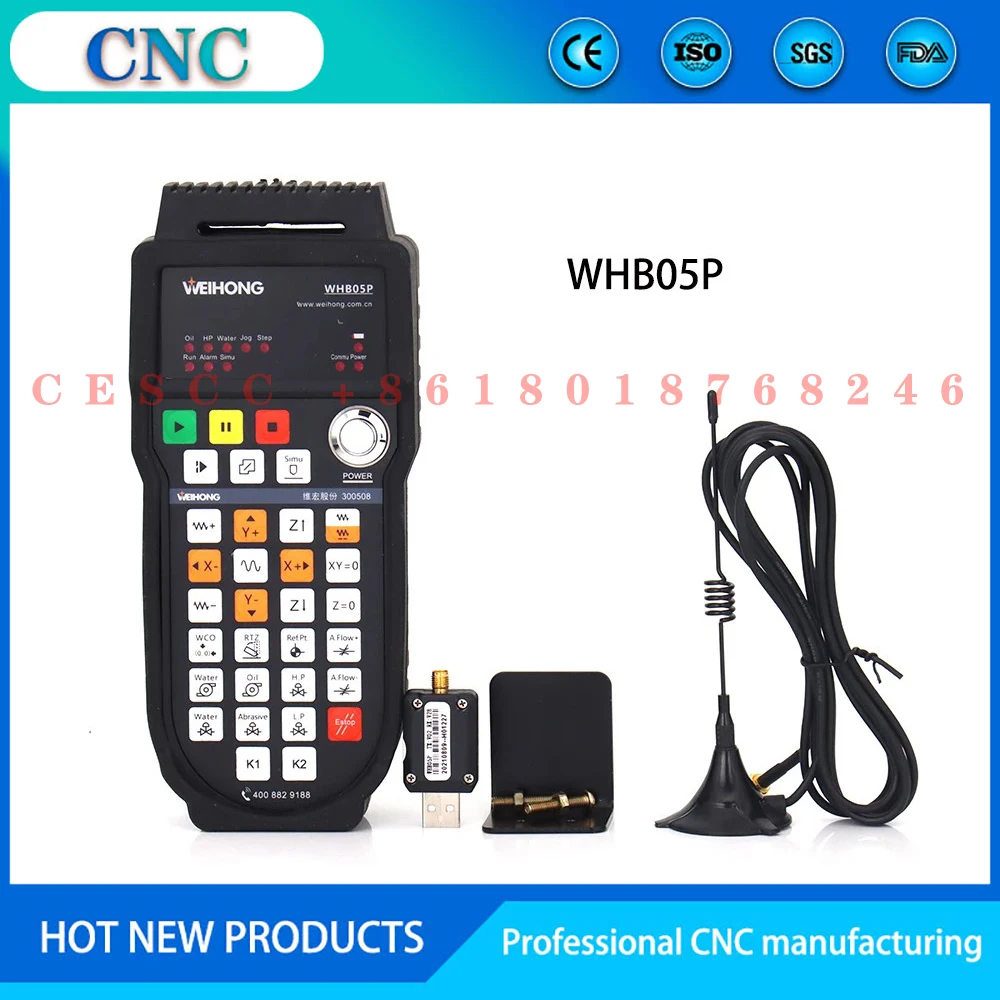 Weihong WHB05P Laser Remote Control untuk PM95A7 + Lambda21A atau Mesin Pemotong Serat Optik Sistem Kotak Genggam