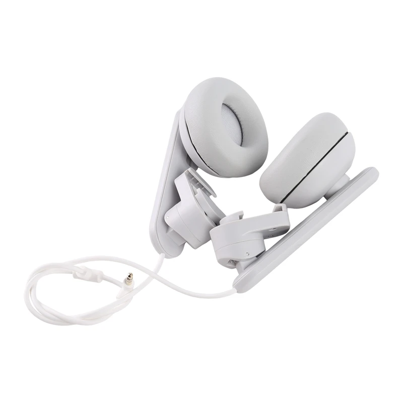 Clip-on Hanging Headphones Comfortable Sound Enhancer White for VR Headsets Enhance Pleasure