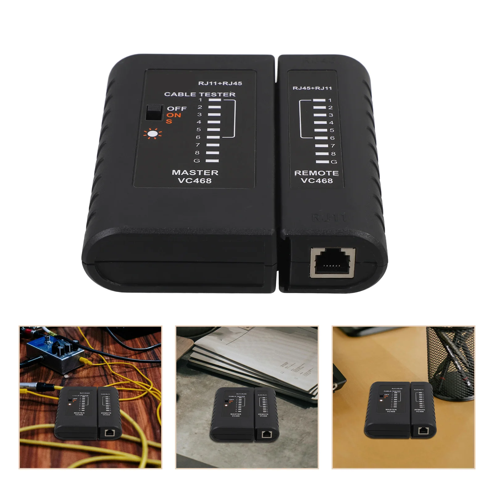 

Cable Tester for Ethernet Network Wires with High Precision Testing Tool Compatible with Cat5 Cat6 Poe Rj45 Connections