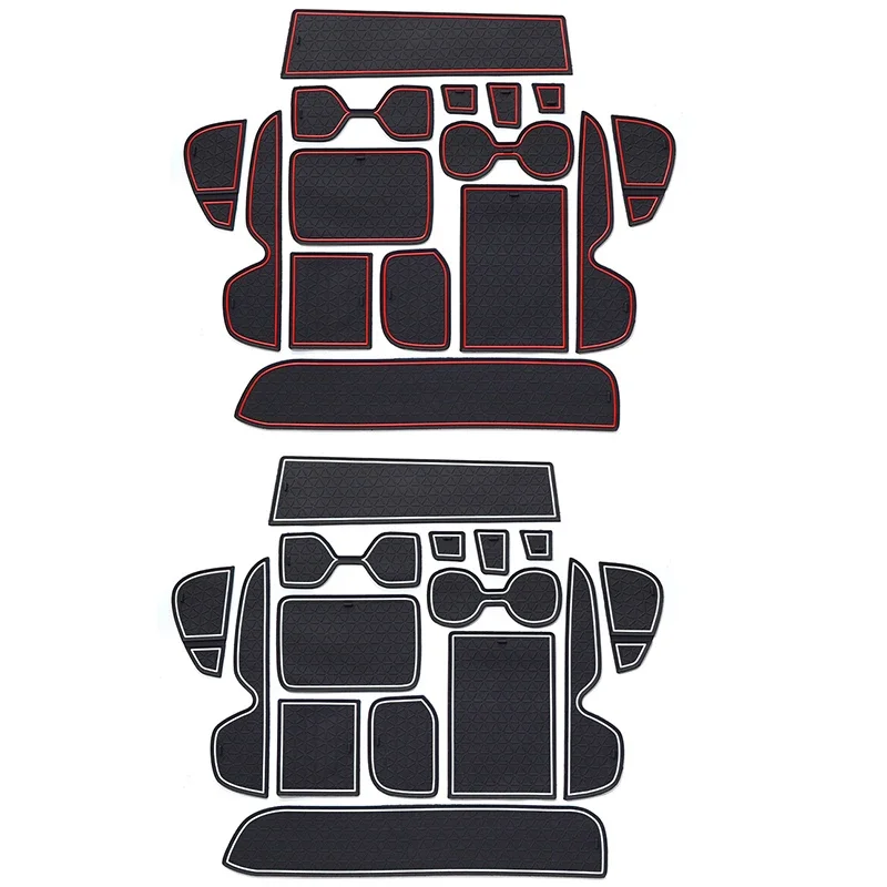 Auto Innen Nicht-Slip Matte Tür Nut Pad Tor Slot Tasse Zubehör Für Toyota RAV4 XA50 2019 2020 2021 2022 2023 RAV4 Hybrid