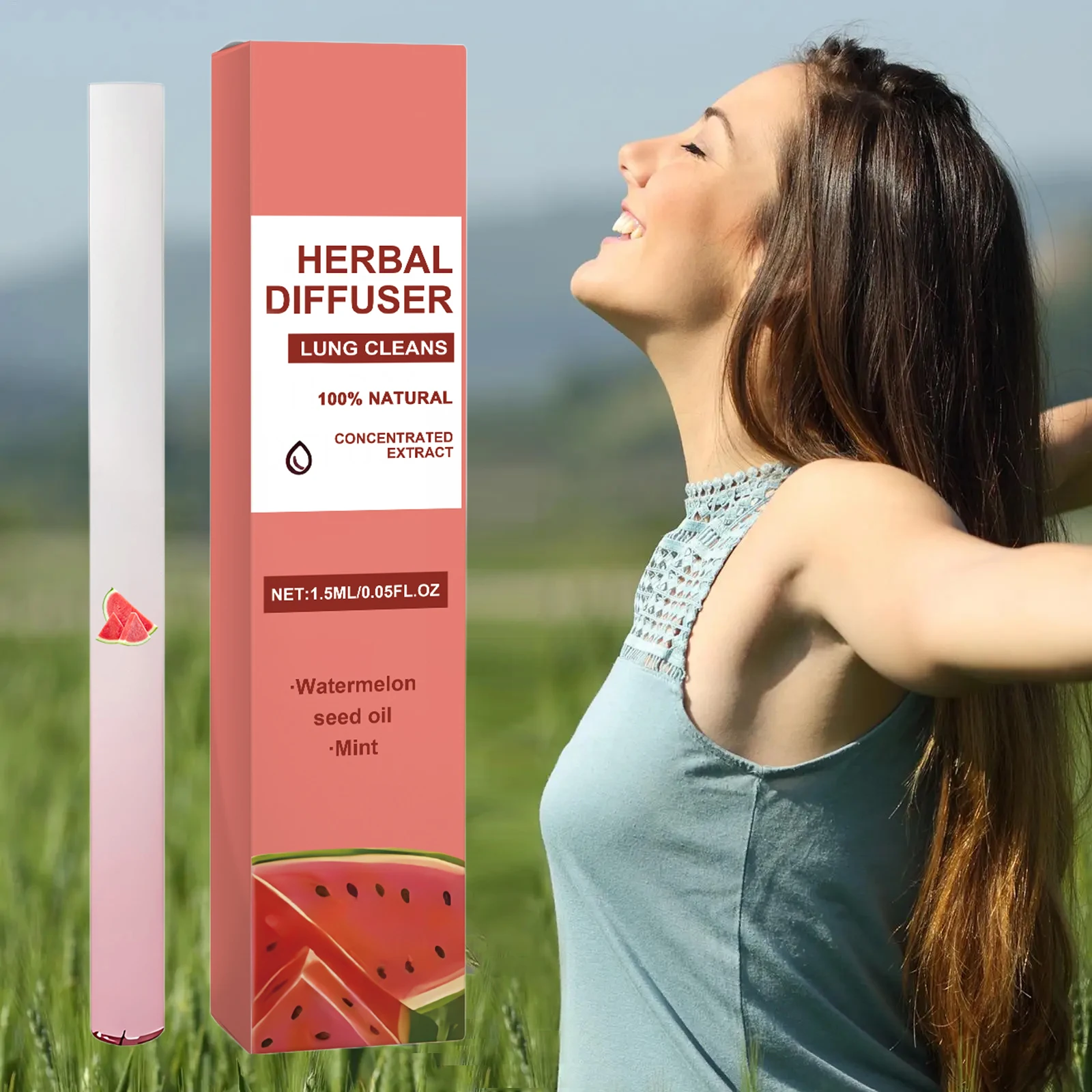 Energy Herbal Diffuser Pen Relieve Fatigue Deep Nourishing Clear Breathing Relax Focus Aromatherapy Lung Boosting Health Care