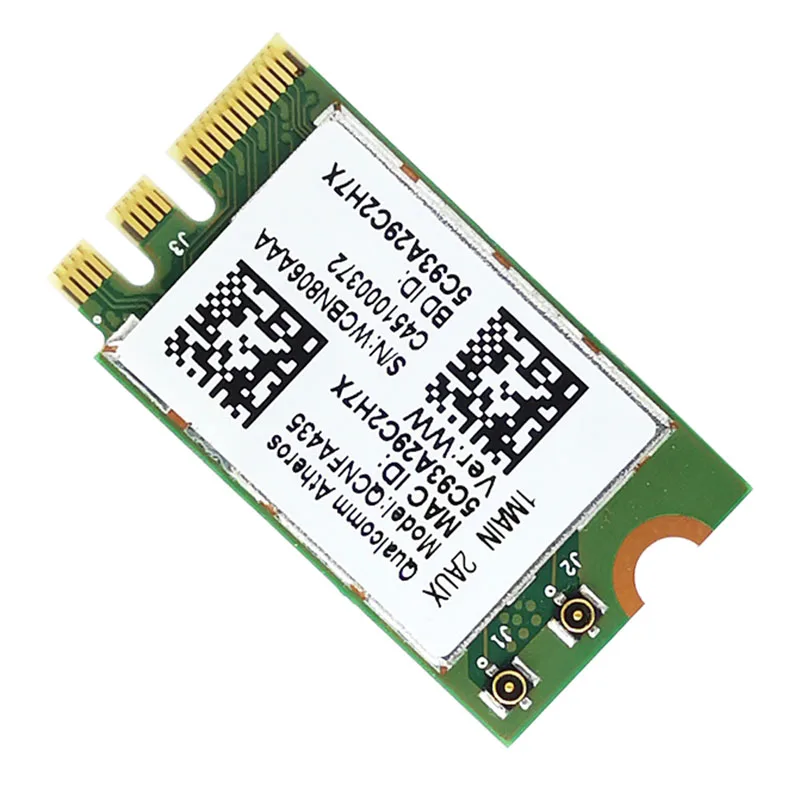 ตัวรับสัญญาณ WIFI การ์ดสำหรับ Qualcomm Atheros QCA9377 QCNFA435 2.4G/5G NGFF WIFI การ์ดบลูทูธ4.1