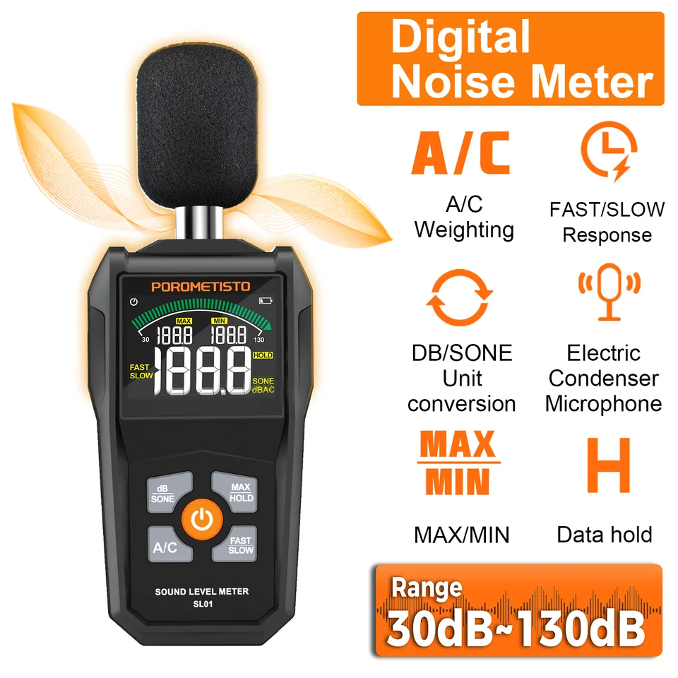 Digital Noise Meter Handheld Sound Level Meter