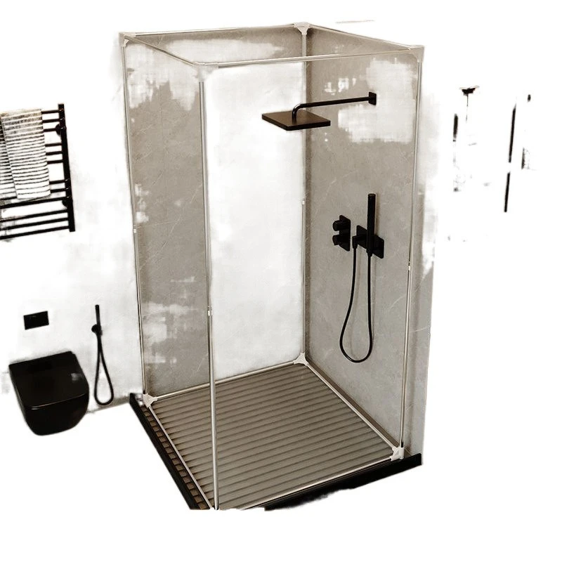 

New square shower curtain winter warm bath cover bathroom bath tent bathroom waterproof curtain cotton padded thickened bath net