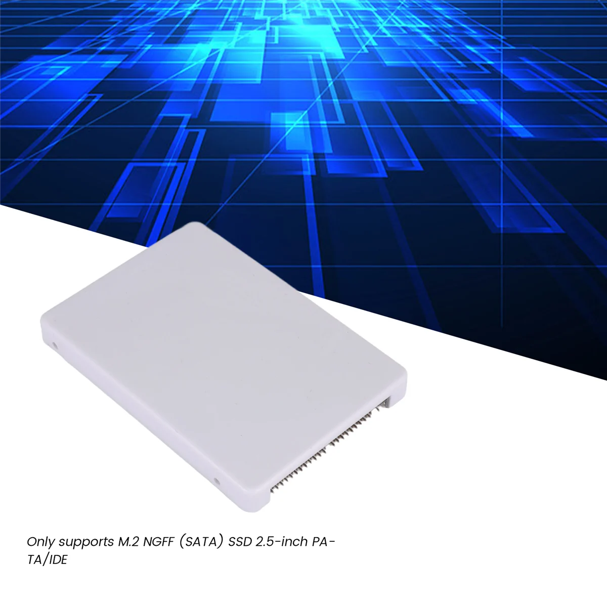 MQXGF M.2 NGFF B+M Key SATA SSD auf 44-polige 2,5-IDE-Konverter-Adapterkarte mit Gehäuse
