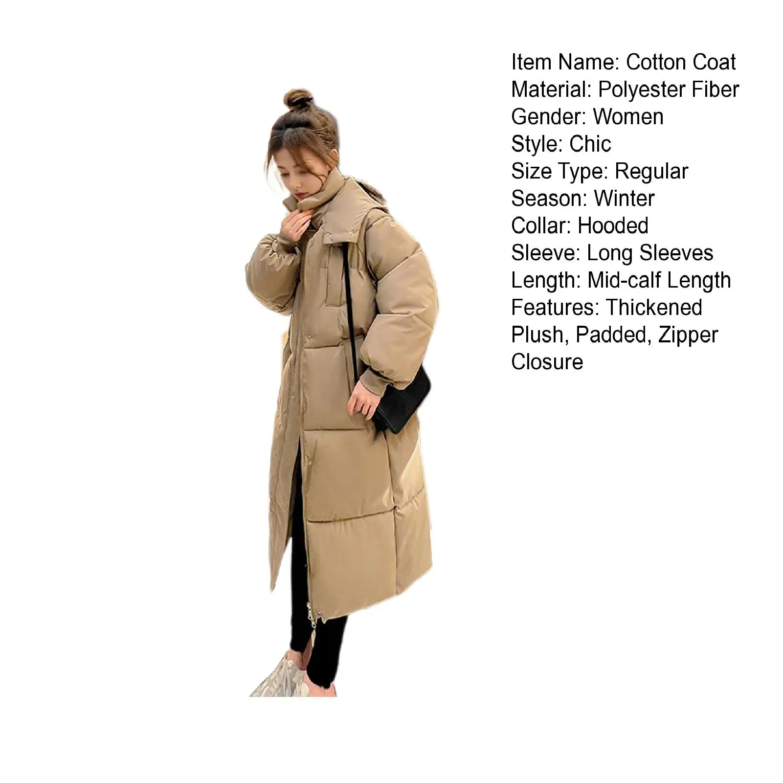 New Winter Jacket Parkas Women Glossy Down Cotton Jacket Hooded Parka Warm Female Cotton Padded Jacket Casual Outwear