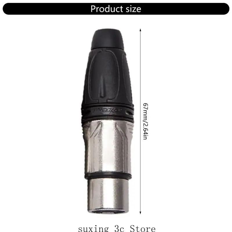 E8BE 3PIN AUDECIONETION CONECTOR Plug microfone para gravação estúdio LIVE TERNOS