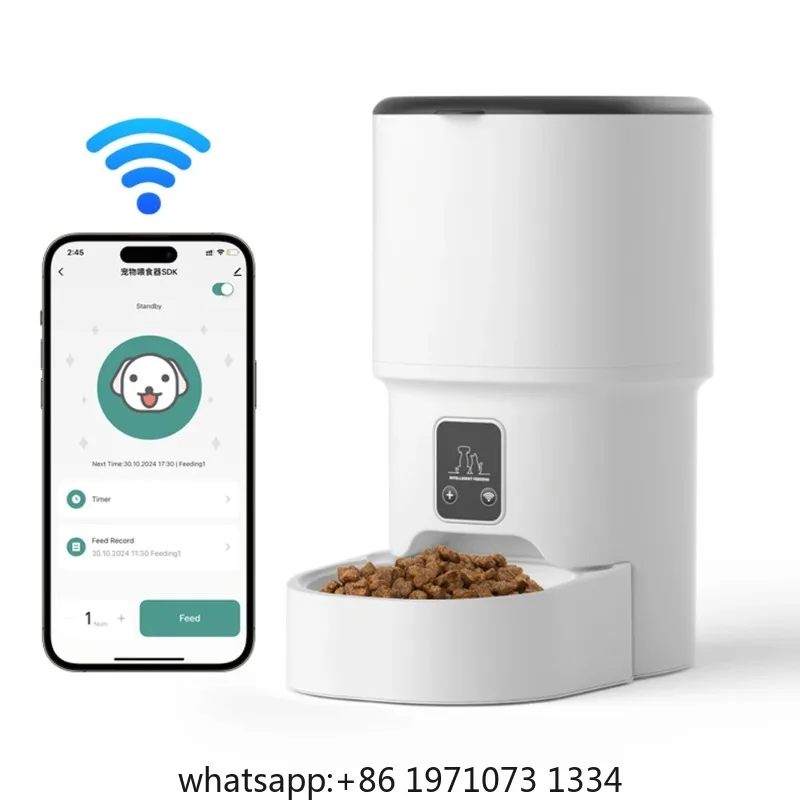 Automatic Cat Feeder Pet Smart WiFi Cat Food Kibble Dispenser Remote Control Auto Feeder For Cat Dog Dry Food Accessories