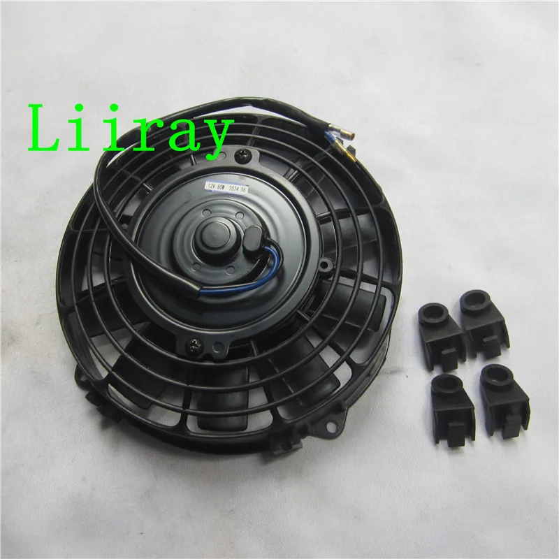 

Universal 8 inch 12V 80W SUCTION Car Air Conditioning Electronic Radiator Cooling Fan Blade Electric Cool fan