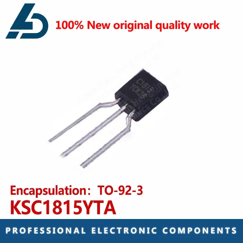 10 ชิ้น KSC1815YTA แพ็คเกจ TO-92-3 ซิลค์สกรีน C1815 ทรานซิสเตอร์ไบโพลาร์ N-channel 50V 150mA