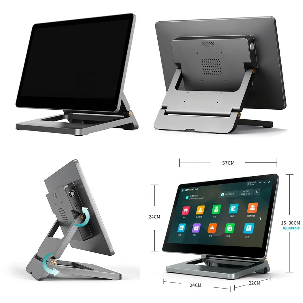 OEM ODM Pos Systems 15.6 Inch Aluminum Alloy Windows Pos Systems Terminal For Retail Store Point Of Sale Cash Register