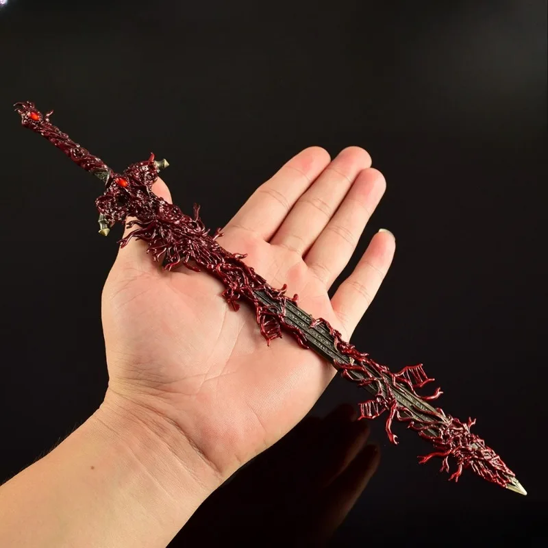 Nowy 30cm Święty Miecz Anime Model Noża do Walki z Bliska, Rzemiosło ze Stopu, Dekoracja na Biurko, Gadżety do Gier, Kolekcja, Prezenty Festiwalowe, Zabawki dla Dzieci