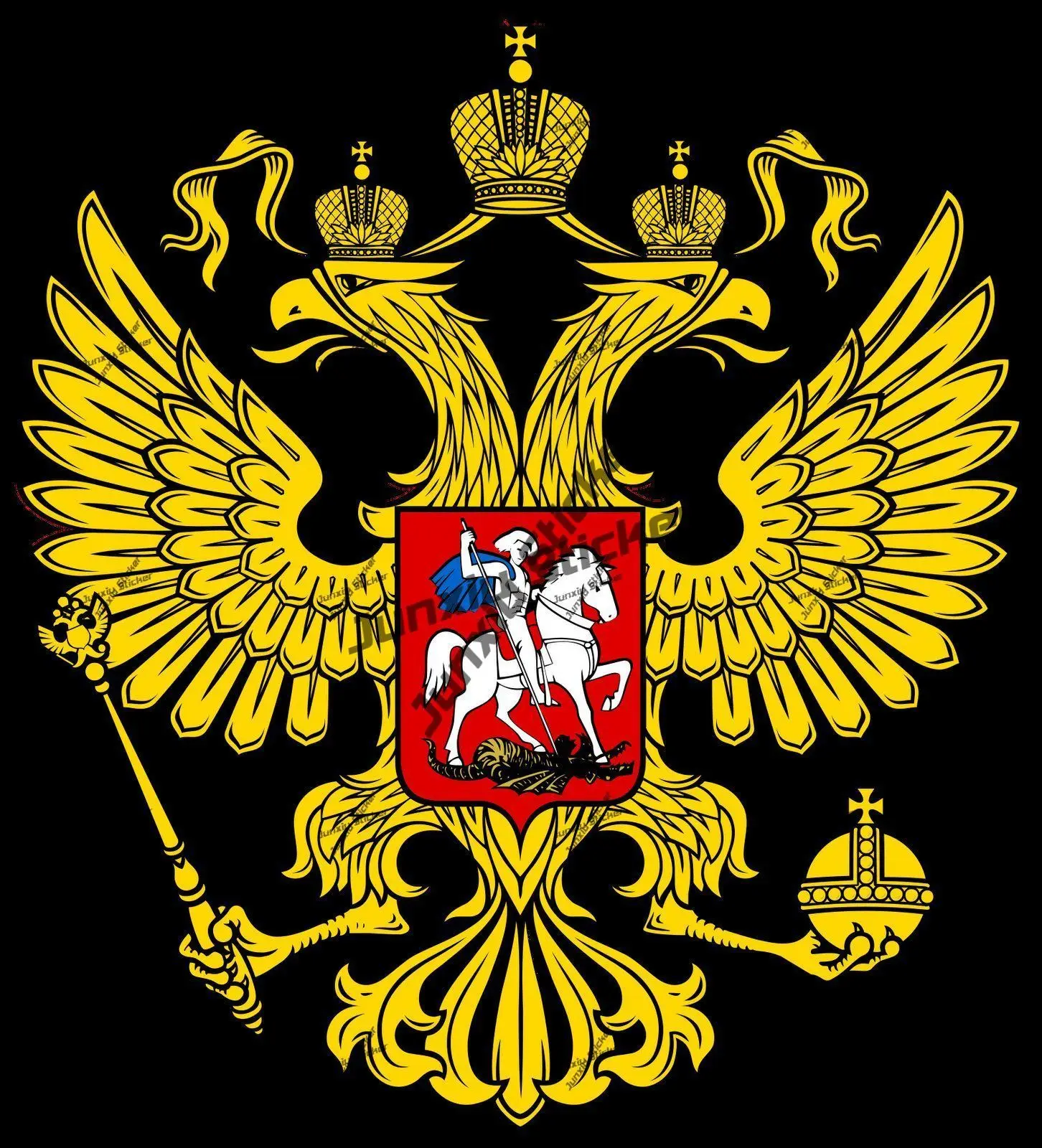 

Russia Sticker Russian Coat of Arms Self-adhesive Vinyl Decal Anti Scratch Decoration Pegatinas Para Coches Accessories for Car