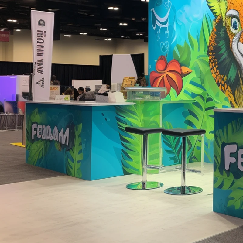 Custom 10x20ft Tradeshow Booth Display Led Backlit Event Booths Expo Stand Fair Stall Modular Exhibition Booth