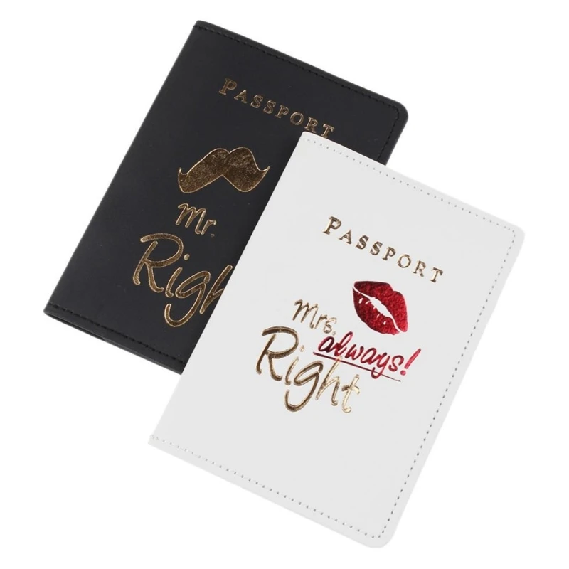 

H3CB Mr. Mrs. Holder Bridal Shower Gifts Leather Covers,Wedding Honeymoon Travel Essential for Bride Groom