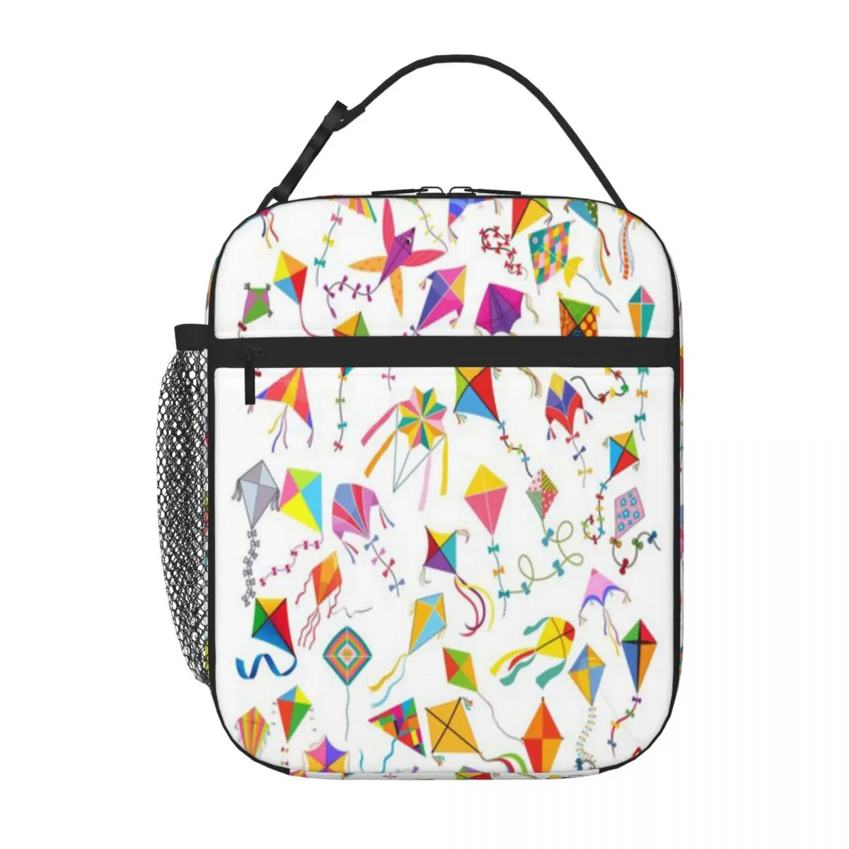 Hot Sale World Of Kites Minimal Decoration Insulated Lunch Bag Train Ride Adult Lunch Bag