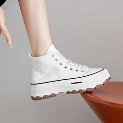 Hot Sales Thick-soled Canvas Shoes Spring Ins New Preppy Women's Fashion Shoes Wholesale Soft Soled Shoes Zapatos De Mujer