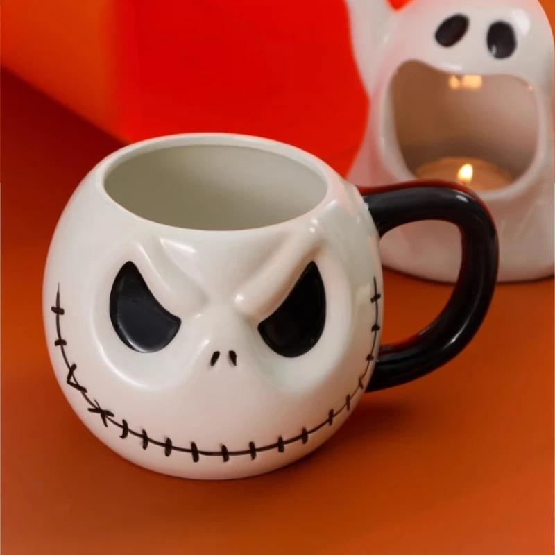 

Movie Peripherals Halloween Parody Ceramic Cup The Nightmare Skellington Jack Cup Creative Styling Creative Xmas Birthday Gift