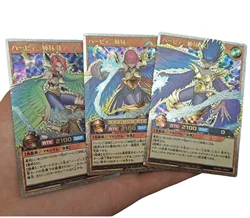 Utr Metal Card Harpie Lady 1 Three Sisters Yu-Gi-Oh Diy 3D effetti dinamici Action Toy figure Anime Game Collection regali amico