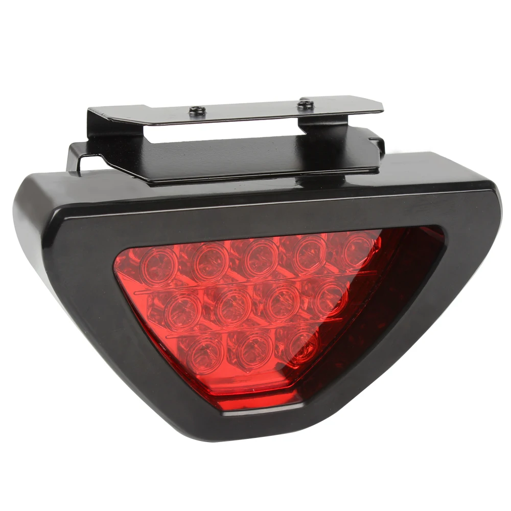 Universele Remsignaallamp F1 Stijl Driehoek 12led Mistachterlicht Achterzijde Derde Remlamp Drl Voor Jdm Bba