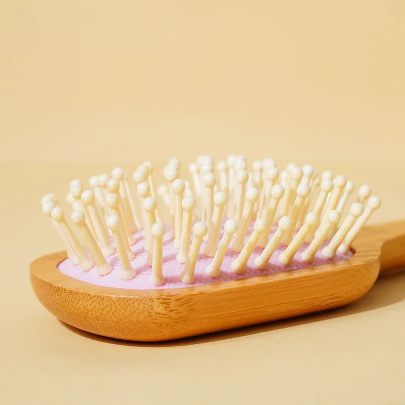 1PC Wood Comb Professional Healthy Paddle Cushion Hair Loss Massage Brush Hairbrush Comb Scalp Hair Care Healthy bamboo comb