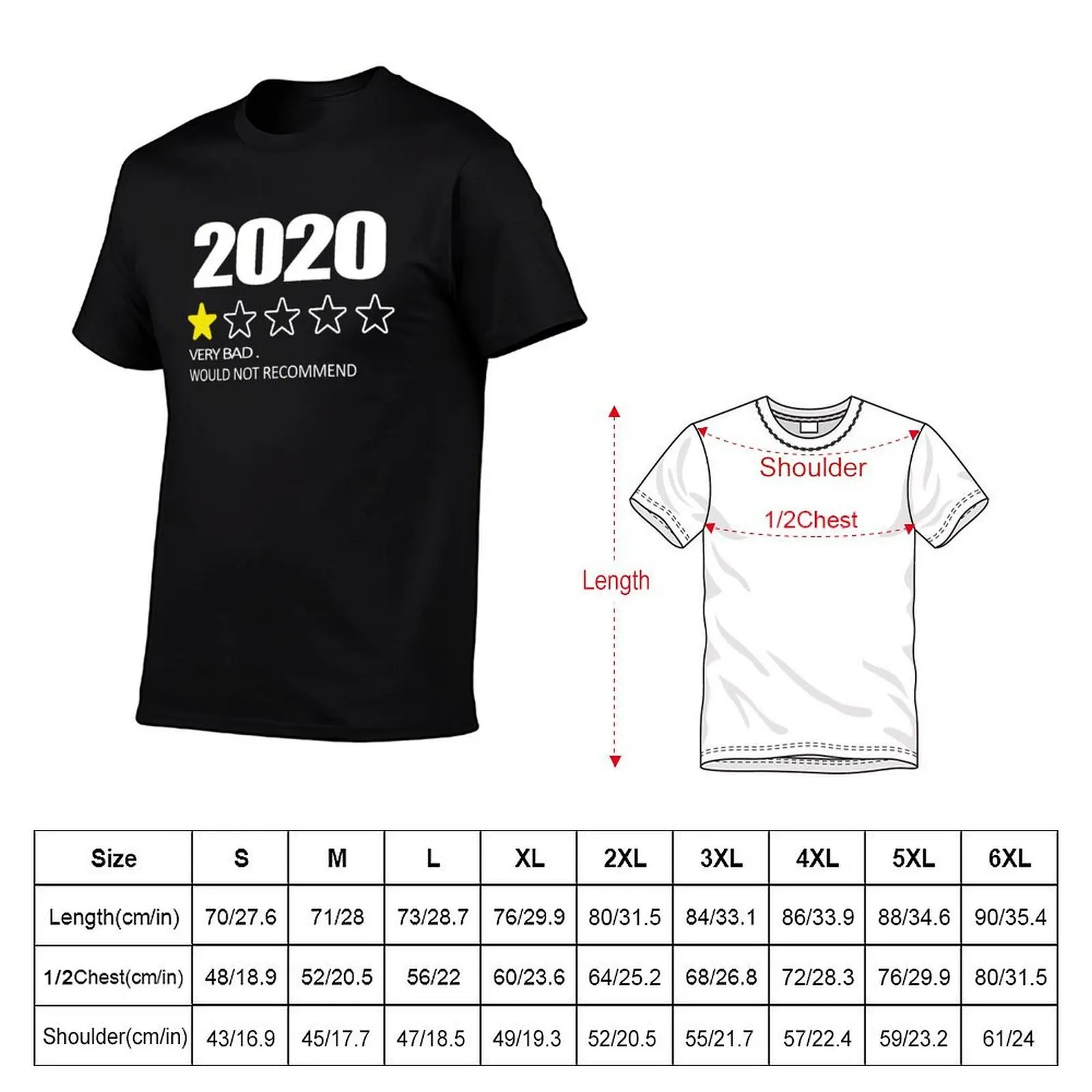 2020 One Star Very Bad Would Not Recommend | 2020 One Star Very Bad mask T-Shirt