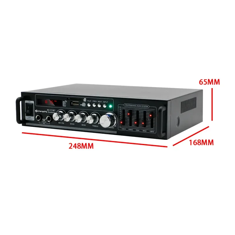 Bluetooth power amplifier, audio, front and rear stage amplifier