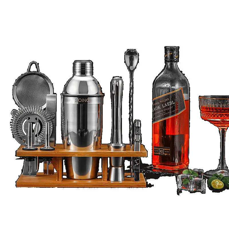 

304 mixer set, shaker glass cocktail making tool