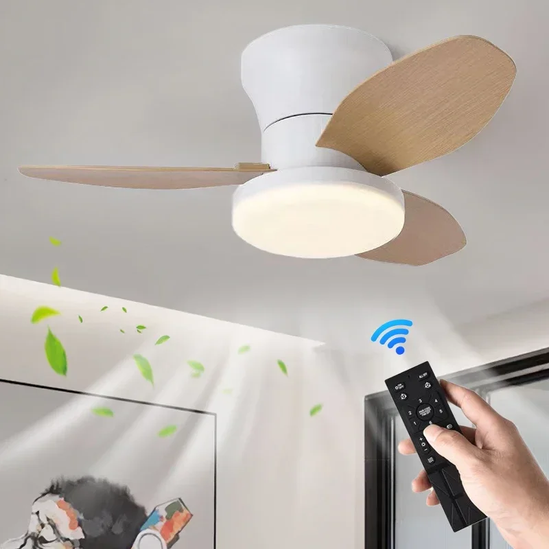 inteligente socket fan light ventilatore da soffitto con luce de techo con luz silenciosos led cold