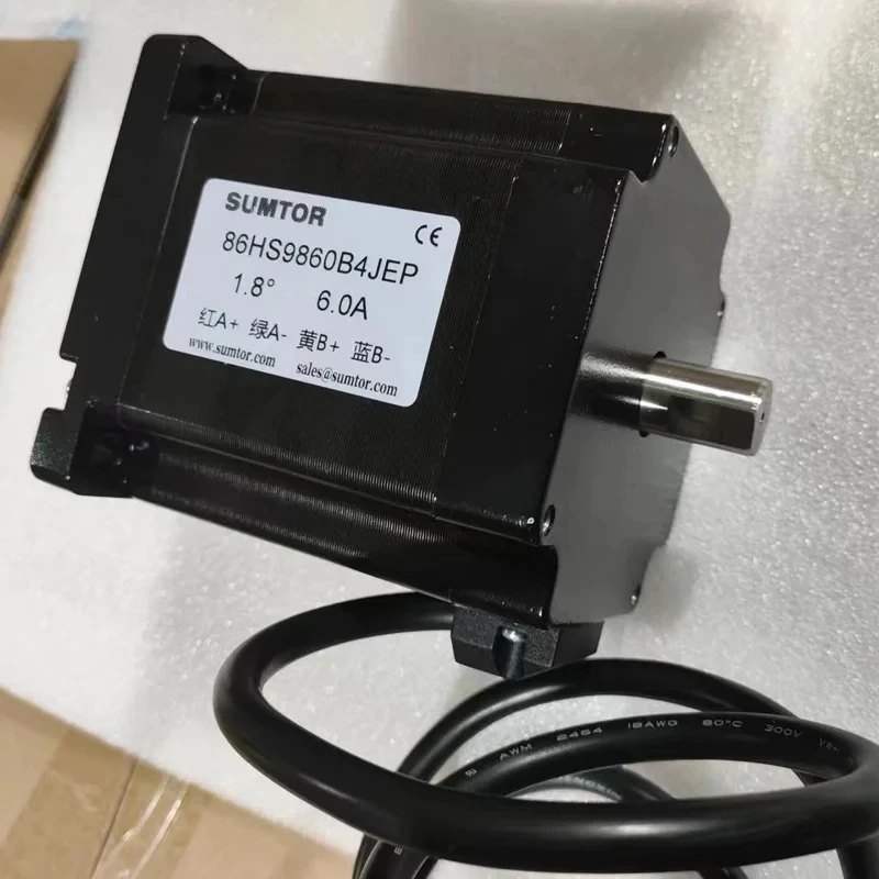 Nema34 2-phase 4-wire Stepper Motor 98mm High Torque 6.8Nm 1.8 Degree 6A Milling Flat Shaft /Keyway Shaft 14mm/Double Flat Shaft