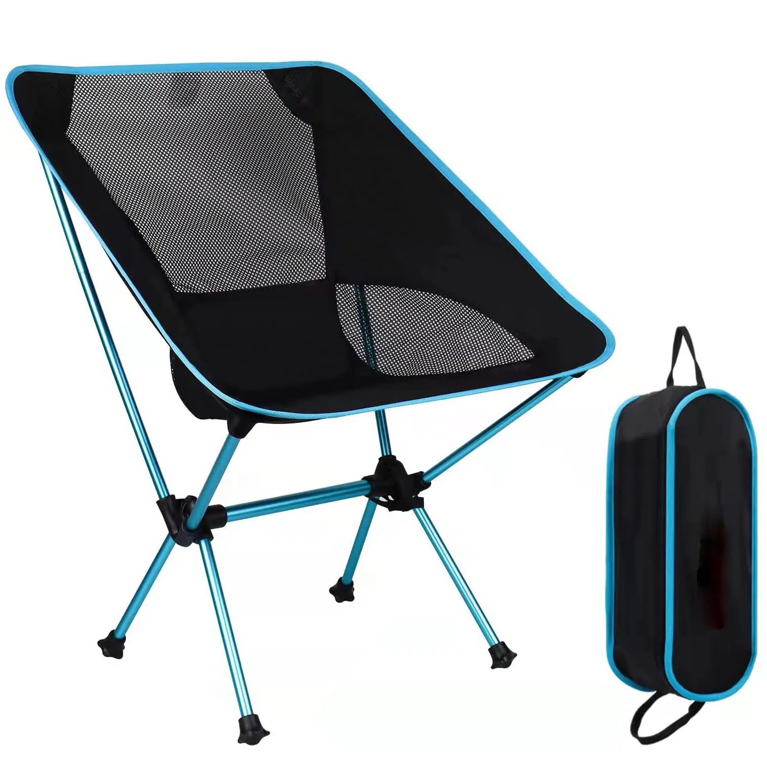 Lightweight folding fishing chair with aluminum alloy frame and 600D Oxford cloth for dining ,hiking and fishing chair