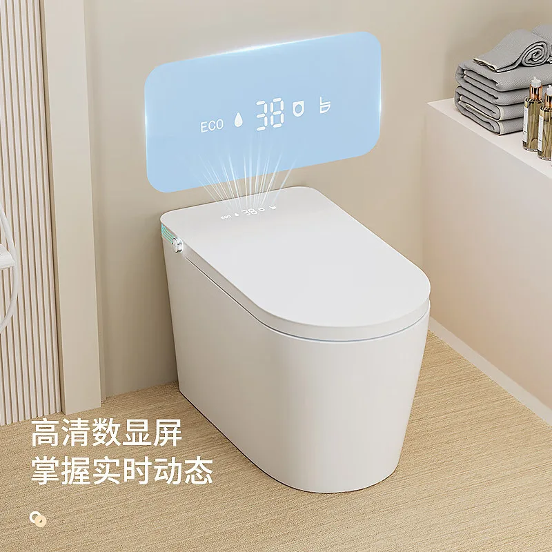 Smart toilet has no water pressure limit, large size and large seat ring integrated instant toilet