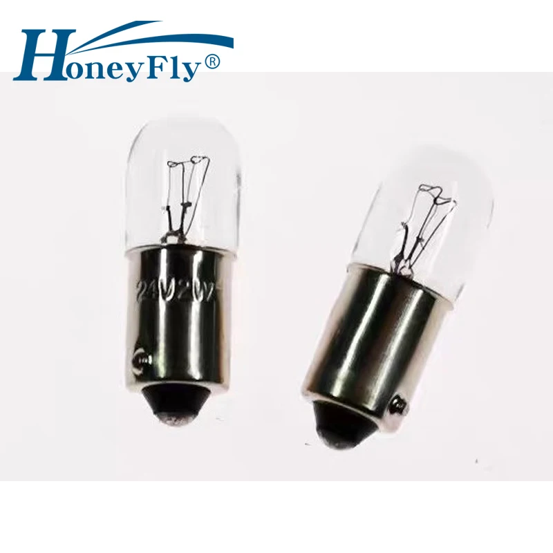 HoneyFly 10pcs Indicator Bulb BA9S 30V1W 30V3W 24V2W 24V5W 36V2W T10X28mm Incandescent Pilot Lamp for Experimental Instruments