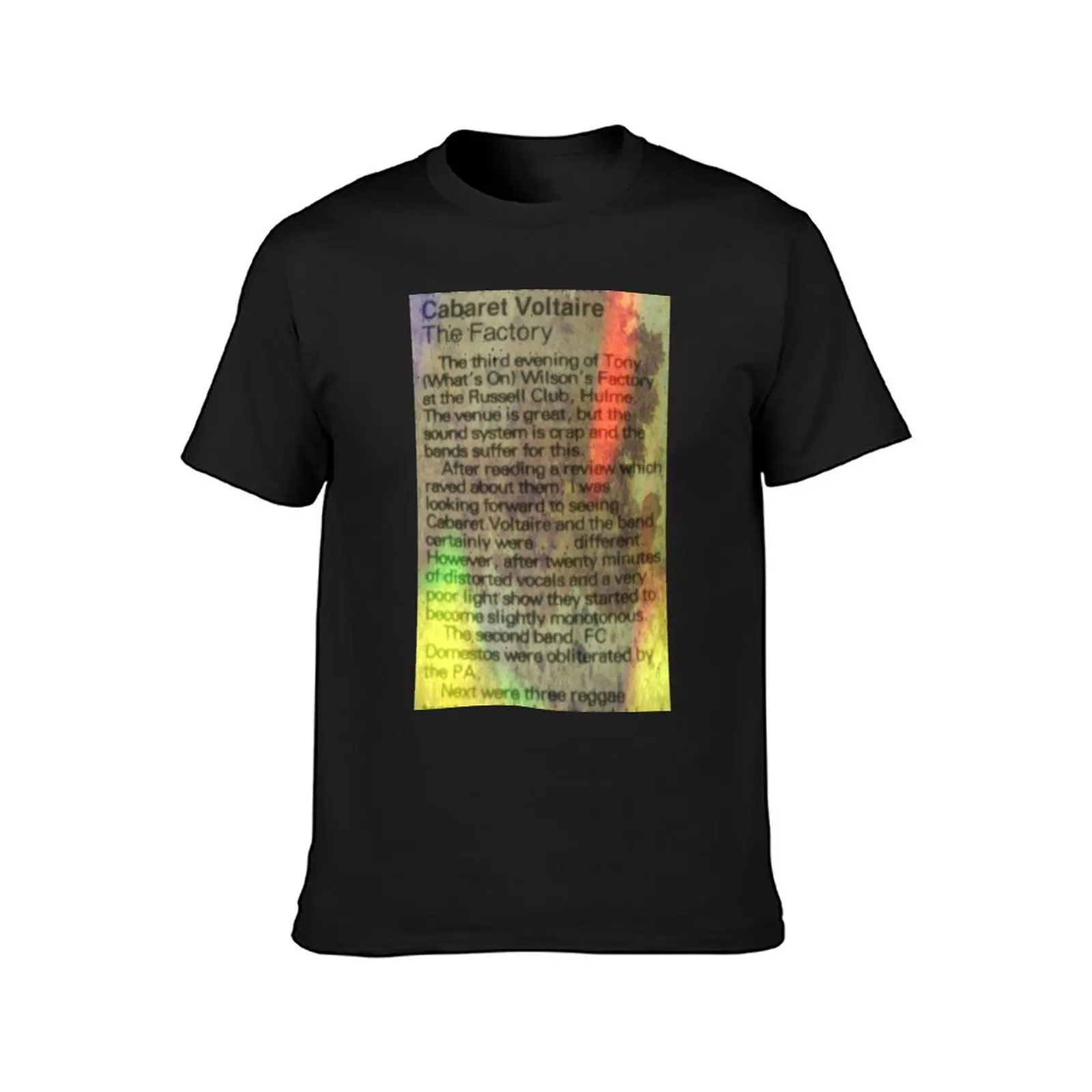 The Durutti Column T-Shirt quick-drying Blouse hippie clothes aesthetic clothes mens t shirts