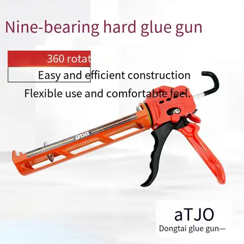 로타리 접착제 총 손쉬운 코킹 건 애플리케이터 유압 수동 접착제 총 세라믹 타일 솔기 홈 수리 DIY 도구