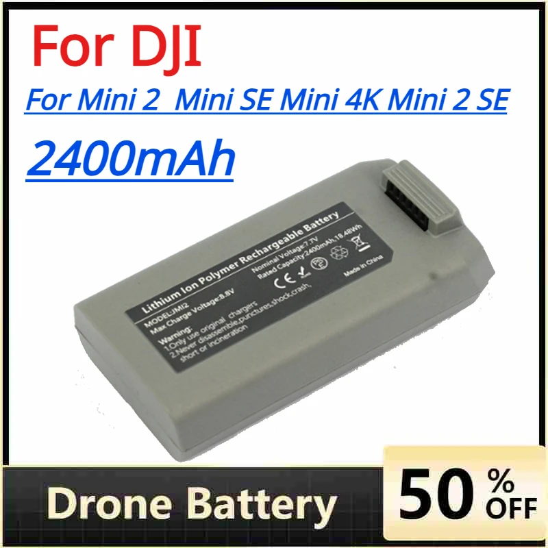 

2400mAh Drone Batterys for DJI Mini 2 SE 4K 2 SE Battery for Mini 2 Intelligent Flight Battery Accessories