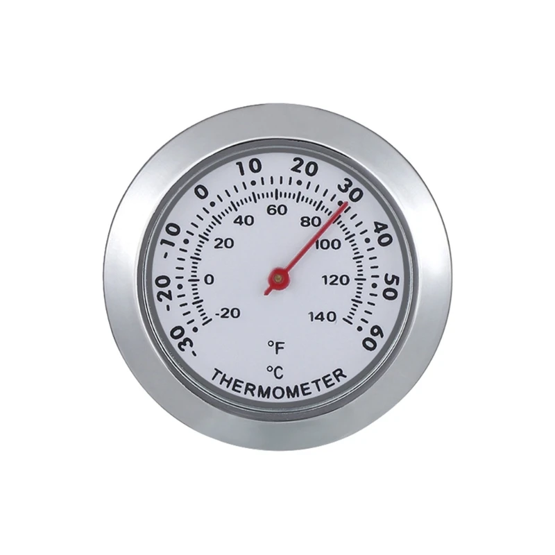43mm Mini Mechanical Hygrometer Thermometer Stainless Steel Temperature Humidity Gauges For Indoor Outdoor
