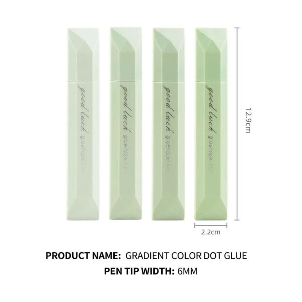 4 قطعة جديد التدرج اللون نقطة شريط لاصق سعة كبيرة قابل للمسح المتداول شريط لاصق لتقوم بها بنفسك سكرابوكينغ شريط لاصق القلم مكتب المدرسة