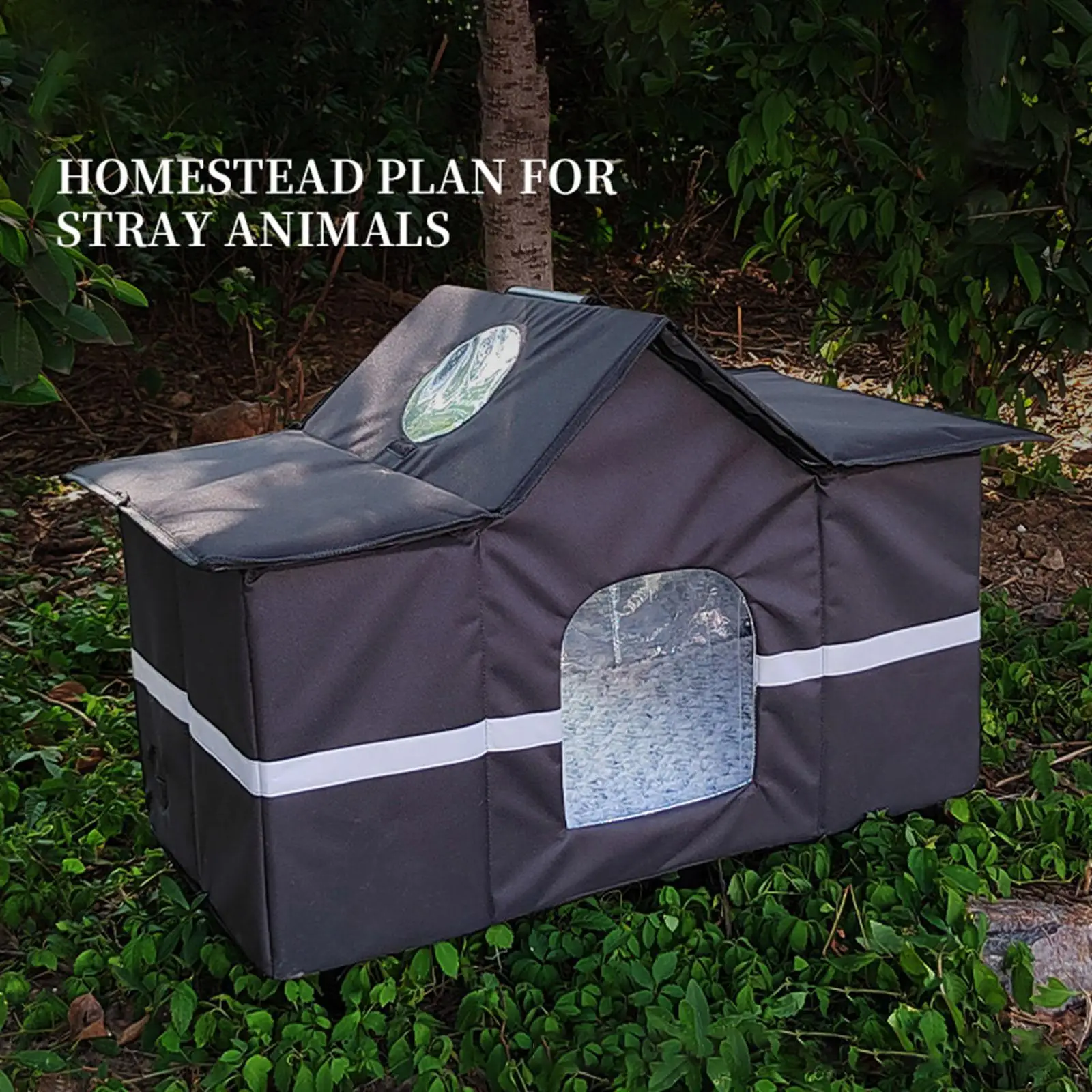 

Outdoor Pet House All Seasons Wide Winter Shelter for Outdoors Cat Dog Puppy