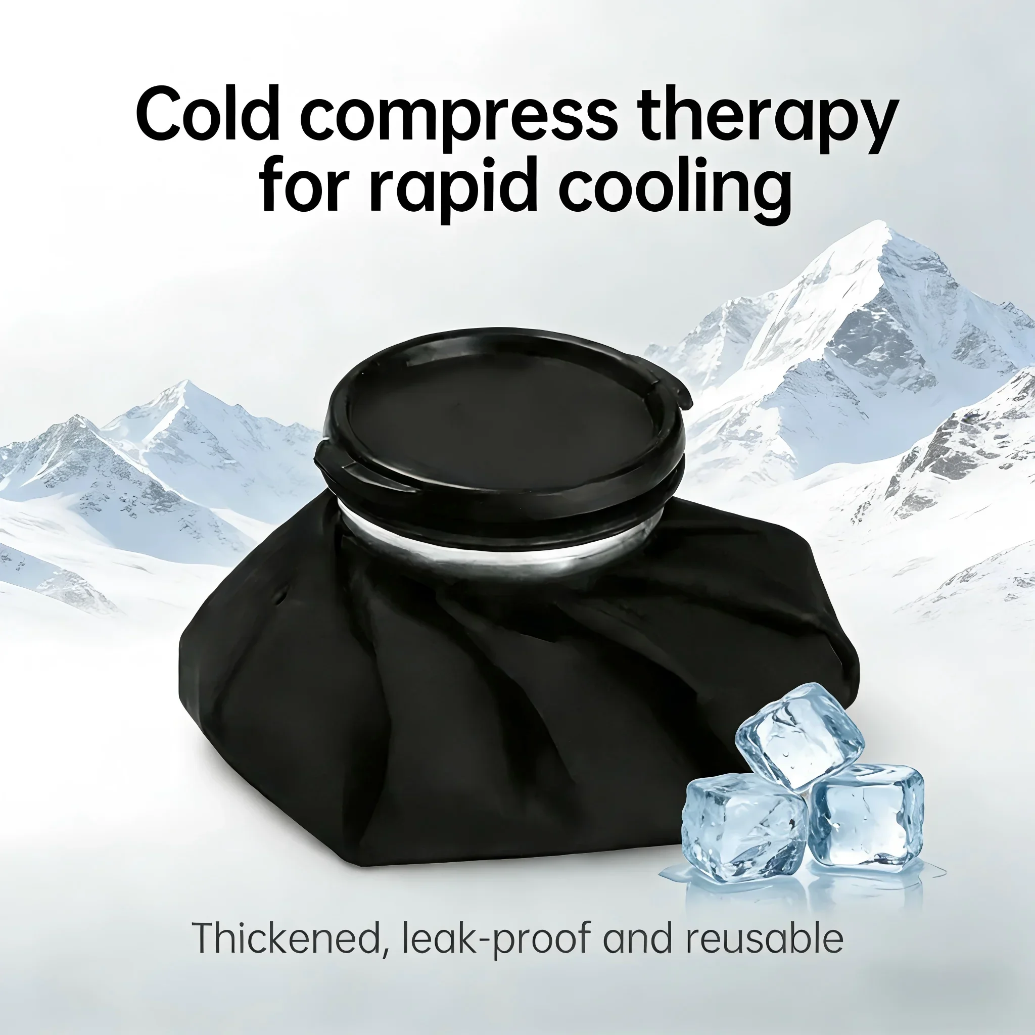 

Reusable Ice Bag for Cold Compress Therapy, Leakproof Ice Pack for Injury, Swelling, Pain Relief, First Aid
