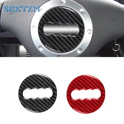 Car Carbon Fiber Steering Wheel Logo Sticker Frame Cover Protector For Audi TT MK1 8N 2001-2006 Interior Decoration Accessories