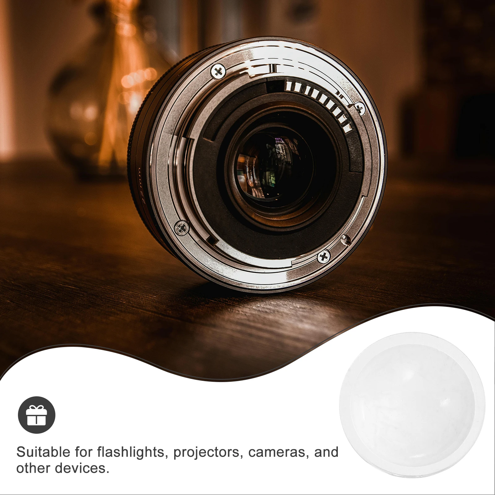 

5 Pcs LED Focus Lens Strip Light Equipment Convex Lense Jewelry Optical Magnifier for Flat Lenses