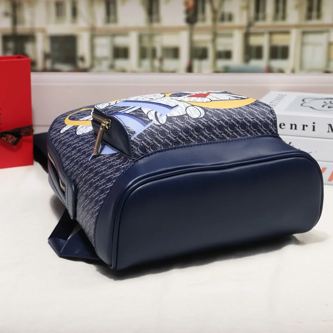 Schoudertas met schattige print Lichtgewicht luxe minimalistische damesrugzak, handtas in schoolstijl met grote capaciteit voor studenten