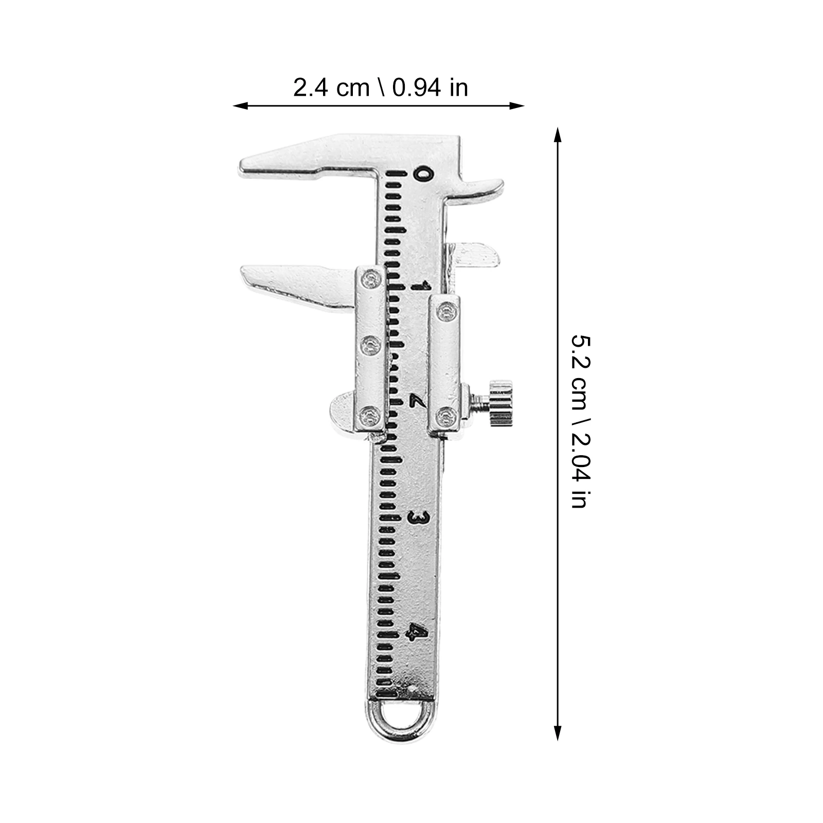 

2 PCS Vernier Caliper Ornaments Dollhouse Accessories Mini Tool Model DIY Zinc Alloy Micro Decorative Calipers Miniatures