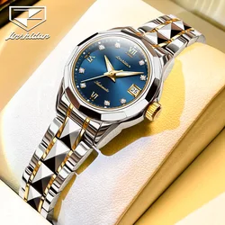 JSDUN New Original Women's Wristwatch Top Brand Automatic Watch Women High Quality Tungsten Steel Luxury Mechanical Ladies Watch