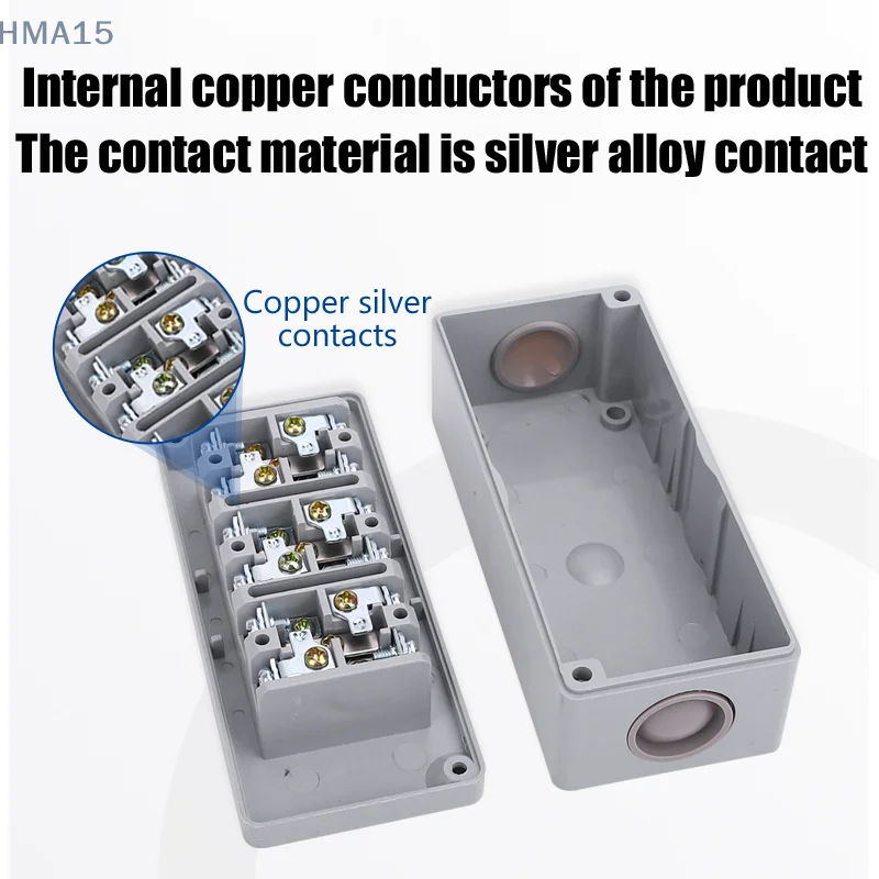 [EL] TPB-2/3 صندوق تبديل زر إيقاف التشغيل، صندوق زر التحكم في المحرك، موقعين TPB-2/3