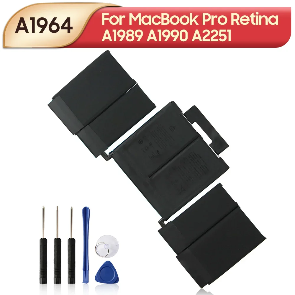 New Replacement Battery A1964 For MacBook Pro Retina A1989 A1990 A2251 5086mAh with Tools