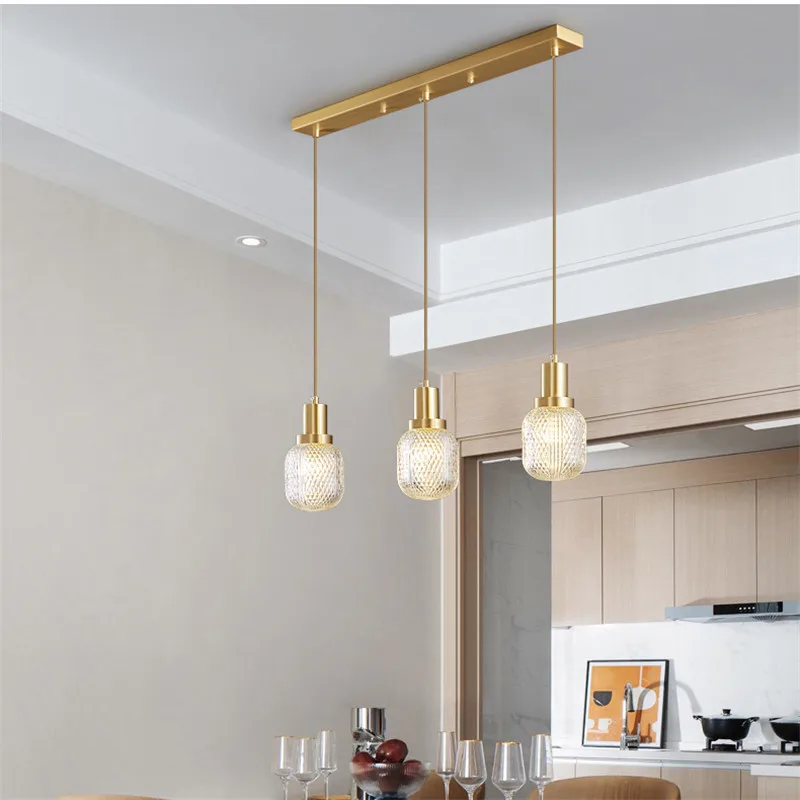 BERTH Modern Black Brass LED Pendant Lamp Creative Decorative Hanging Light For Home Bed Dining Room