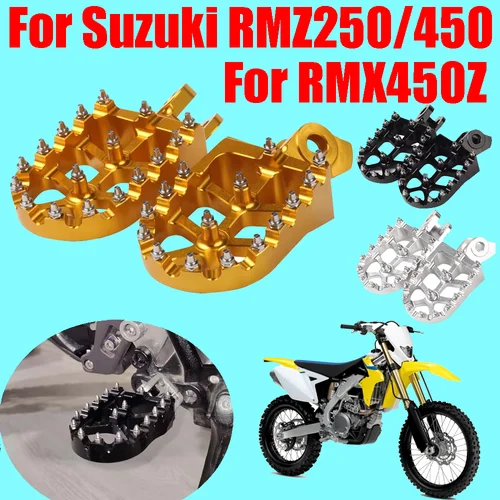 Reposapiés para motocicleta Suzuki RMZ250 RMZ450 RMX450Z 250RMZ 450RMZ RM-Z RMZ 250 450 RMX 450Z